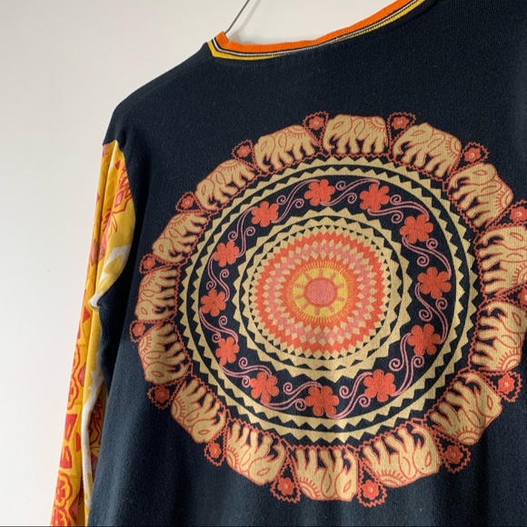 90’s/Y2K Mudd Elephant Mandala Shirt - Picture 9 of 13
